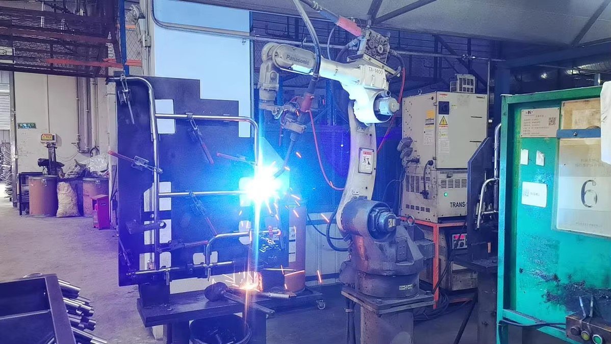 Wheelchair frame welding equipment