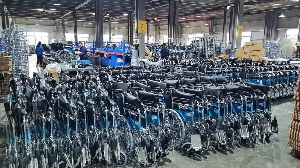 Wheelchairs in the Synocare production facility