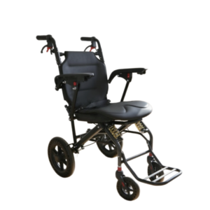 zk z027 foldable transport wheelchair with removable armrests