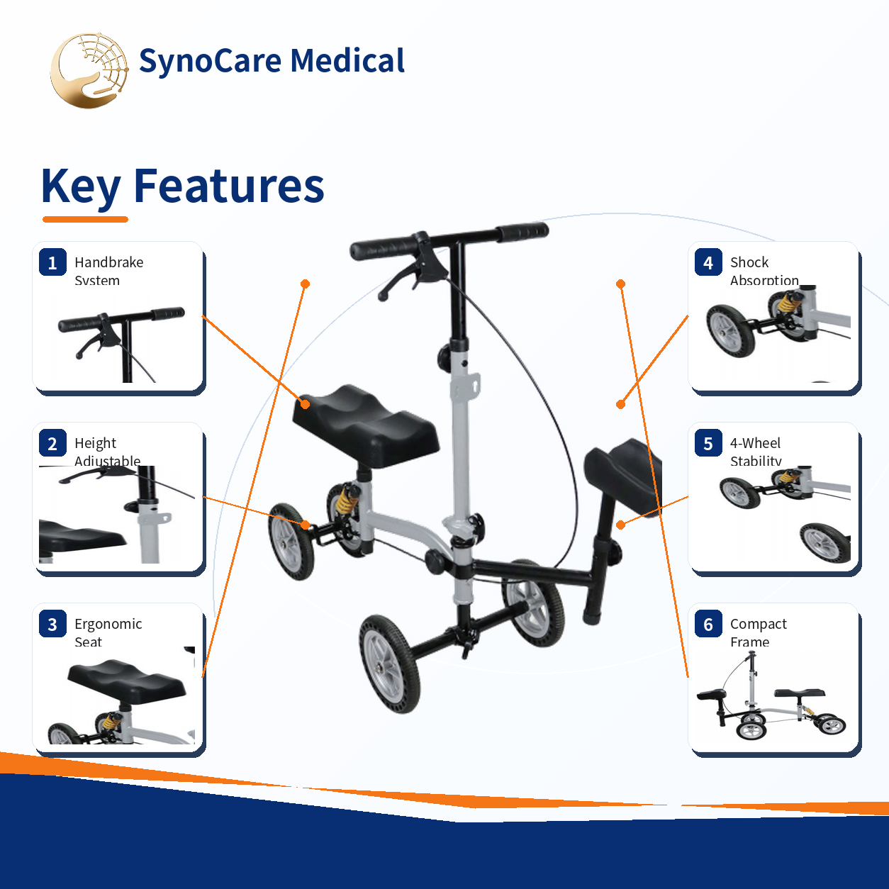 zk s010 four wheel knee walker with seat and adjustable handlebar zk s010 four wheel knee walker with seat and adjustable handlebar