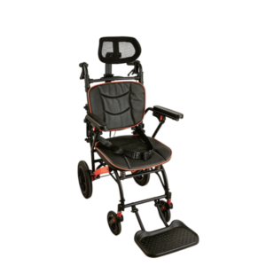 zk z009 reclining transport wheelchair with adjustable headrest