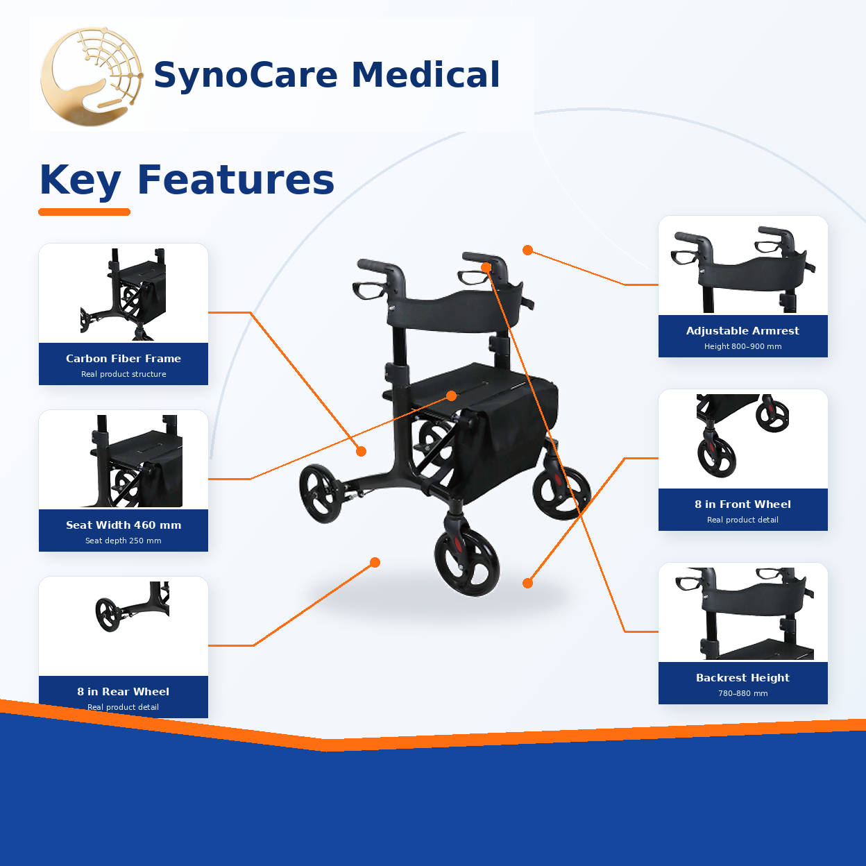 zk s008 carbon fiber rollator walker with seat and adjustable handles zk s008 carbon fiber rollator walker with seat and adjustable handles