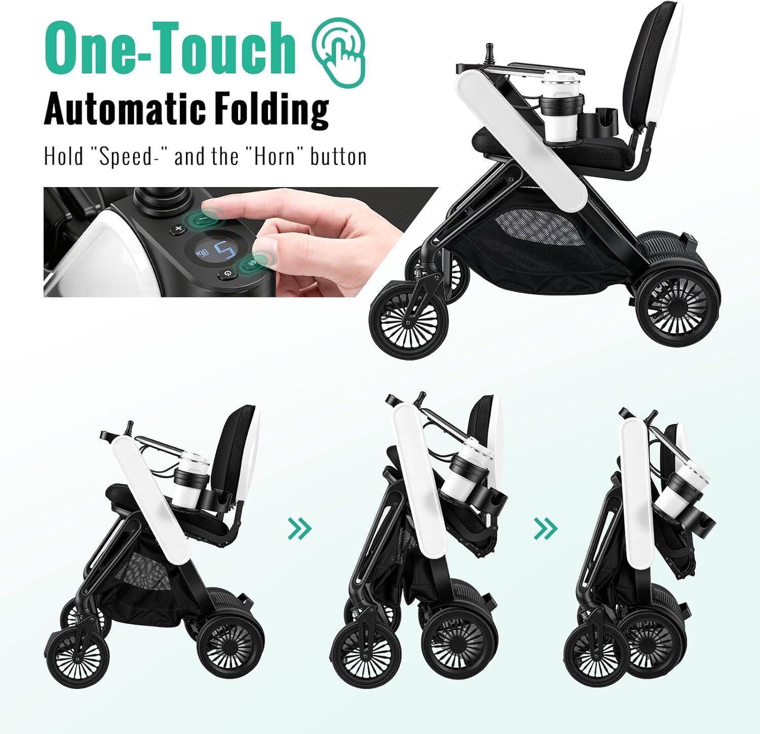 auto folding electric wheelchair, phone remote control, 35lbs ultra lightweight, touch activated bright front light, powered mobility chair for adults seniors with ergonomic memory foam cushion auto folding electric wheelchair, phone remote control, 35lbs ultra lightweight, touch activated bright front light, powered mobility chair for adults seniors with ergonomic memory foam cushion