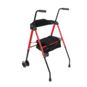 zk s004 foldable rollator walker with seat and adjustable handles