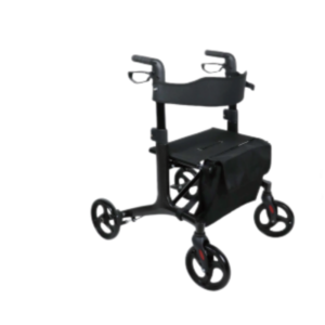 zk s008 carbon fiber rollator walker with seat and adjustable handles