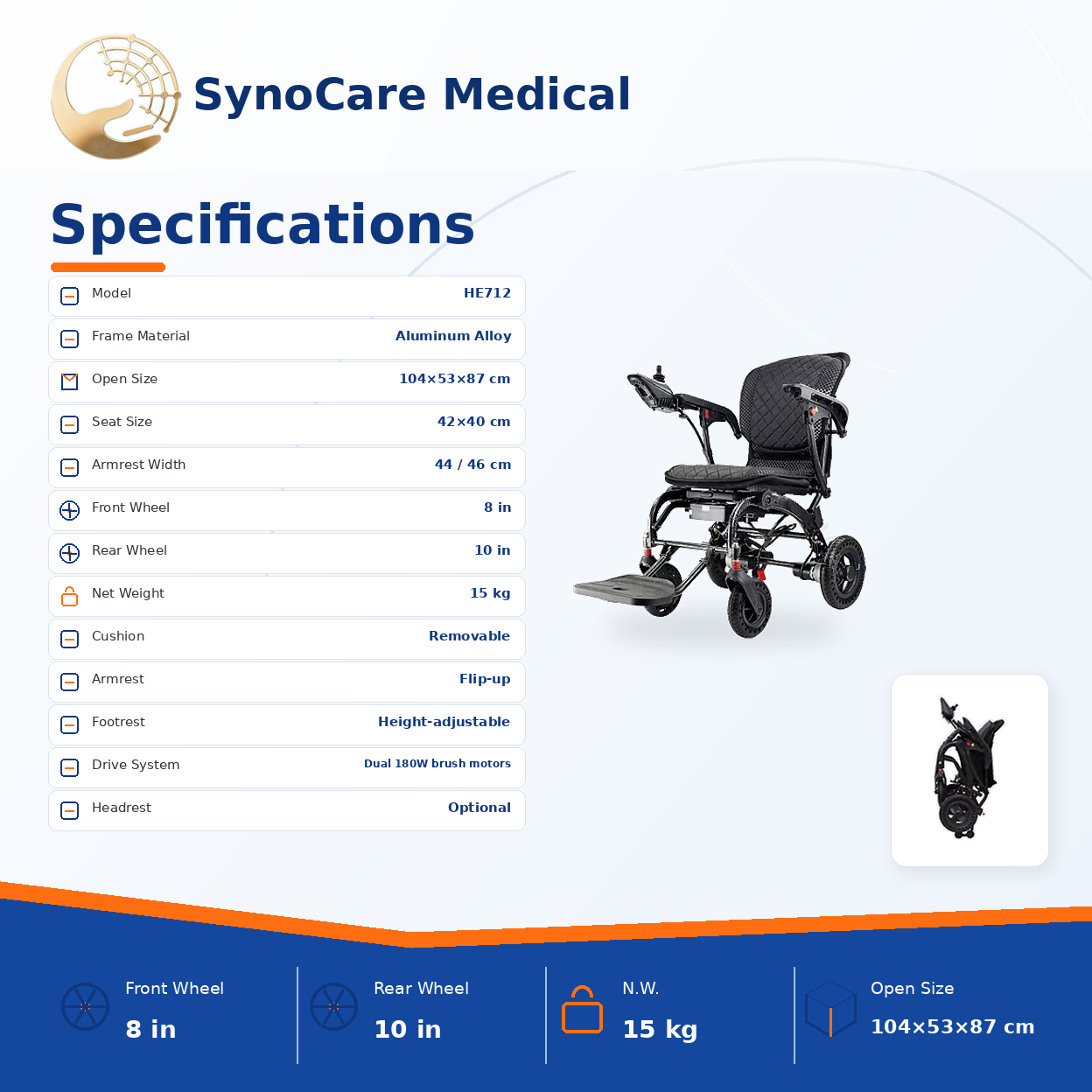 he712 lightweight folding electric wheelchair with optional headrest he712 lightweight folding electric wheelchair with optional headrest