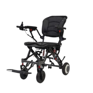 he703 lightweight folding electric wheelchair with dual 250w brushless motors