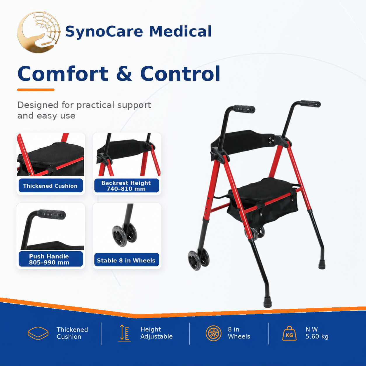 zk s004 foldable rollator walker with seat and adjustable handles zk s004 foldable rollator walker with seat and adjustable handles