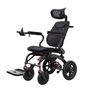he711 lightweight folding electric wheelchair with adjustable backrest