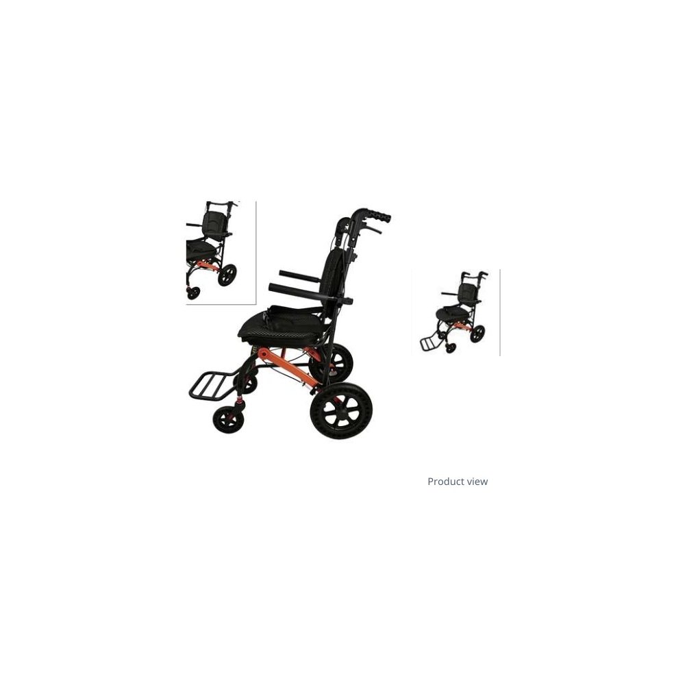FeatherLite 522H Adjustable-Armrest Transit Wheelchair