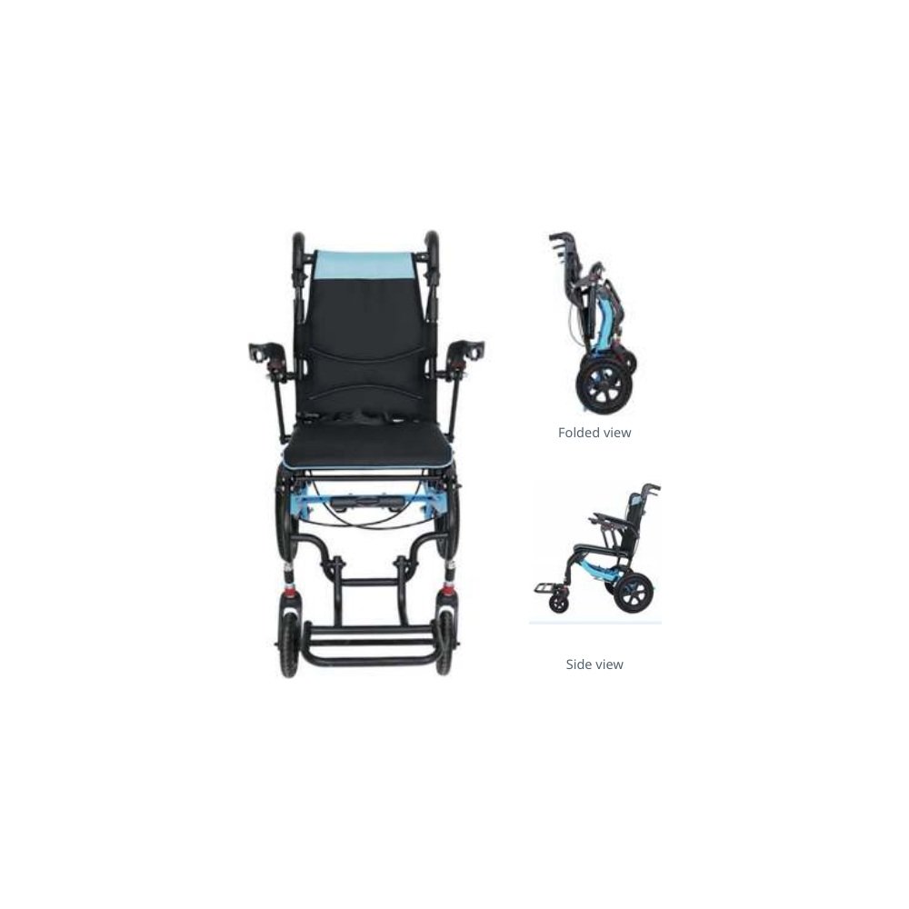 FeatherLite 525S Synchronized-Armrest Folding Wheelchair