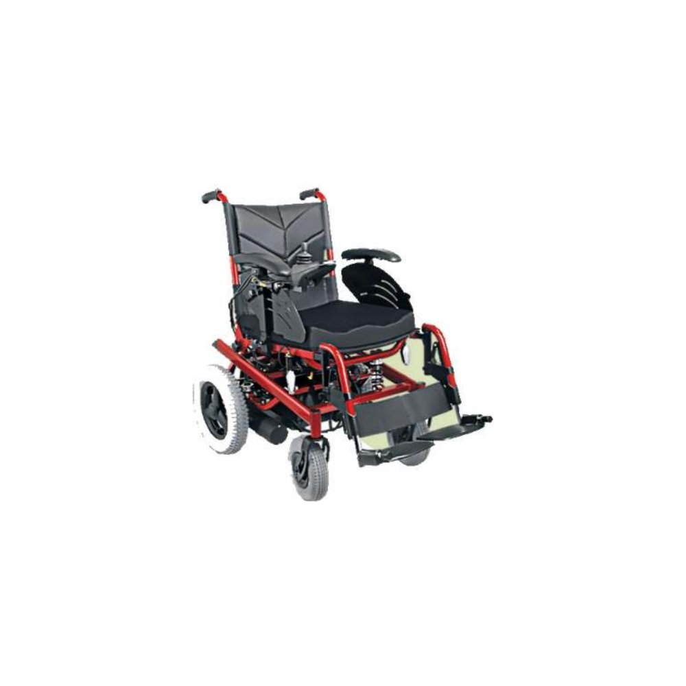 TitanDrive 330X Heavy-Duty Red-Frame Electric Wheelchair